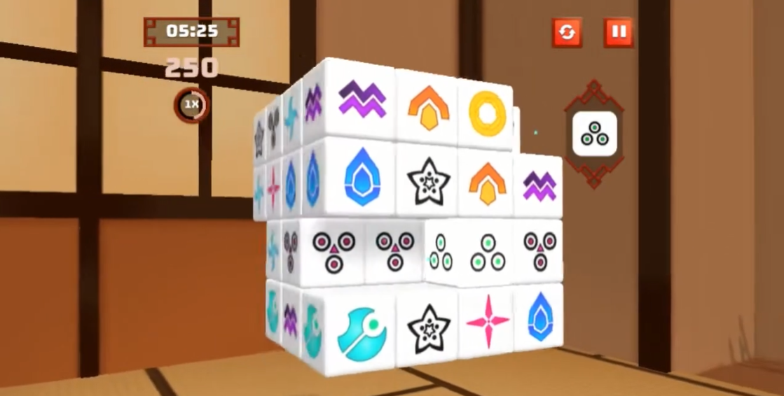 Mahjong 3D Connect crazy games